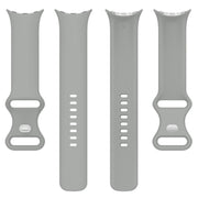For Google Pixel Watch 2 Solid Color Silicone Watch Band, Size:S Size(Grey)