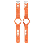 For Google Pixel Watch 2 Integrated Fully Enclosed Silicone Watch Band(Orange)