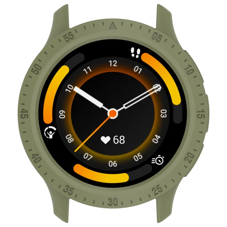 Compatible with Garmin Venu 3S Half Pack Hollow TPU Armor Watch Protective Case(Green)