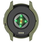 Compatible with Garmin Venu 3S Half Pack Hollow TPU Armor Watch Protective Case(Green)