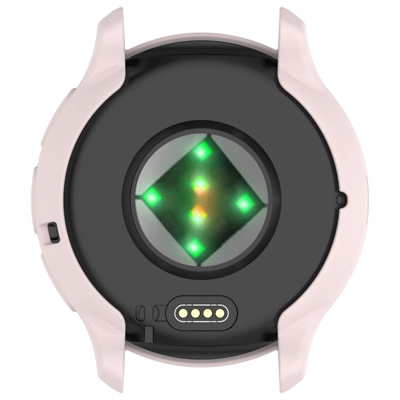 For Garmin Venu 3S Half Pack Hollow TPU Armor Watch Protective Case(Light Pink)