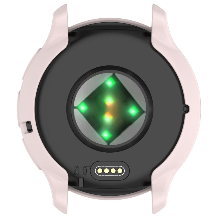 For Garmin Venu 3S Half Pack Hollow TPU Armor Watch Protective Case(Light Pink)