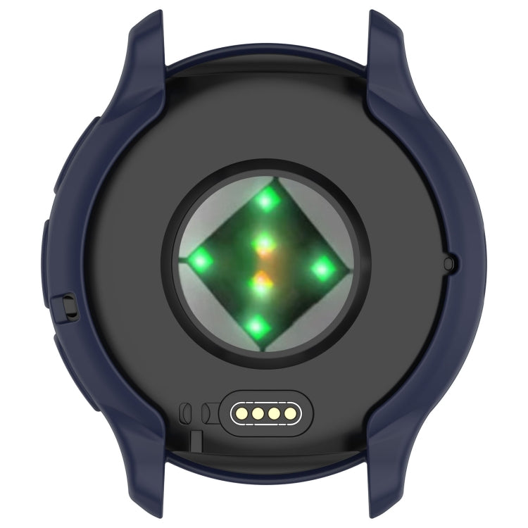 For Garmin Venu 3S Half Pack Hollow TPU Armor Watch Protective Case(Dark Blue)