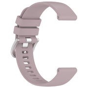 For Garmin Venu 3 Liquid Glossy Silver Buckle Silicone Watch Band(Purple)