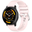 For Garmin Venu 3 Liquid Glossy Silver Buckle Silicone Watch Band(Light Pink) - Watch Bands by PMC TechLife | Online Shopping South Africa | PMC TechLife
