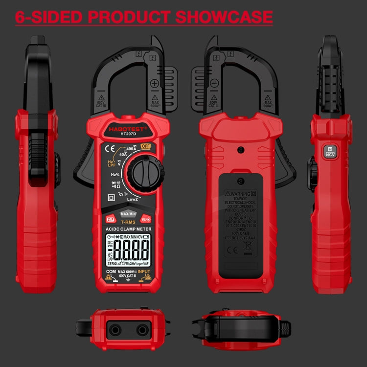 HABOTEST HT207B Multifunctional Digital Clamp Multimeter
