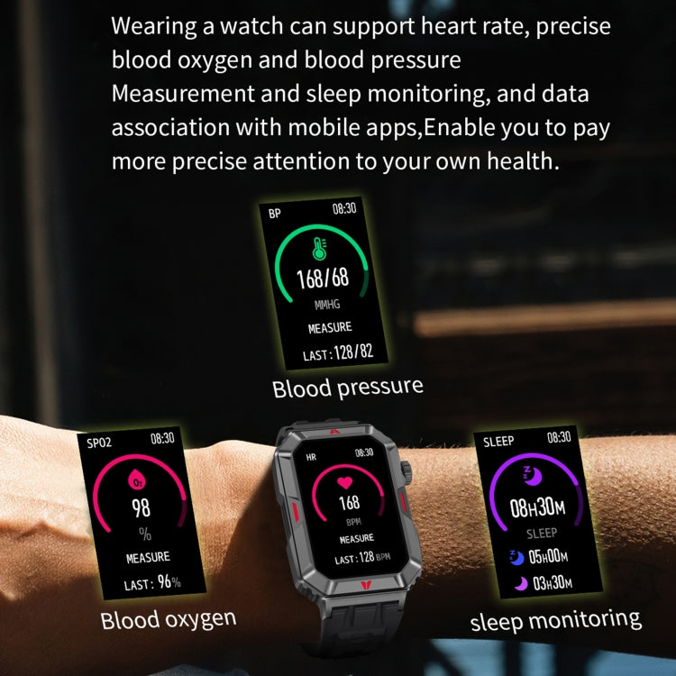 CF26 1.57inch BT5.2 Smart Bracelet Support Sleep Detection, Style:Steel Strap(Black)