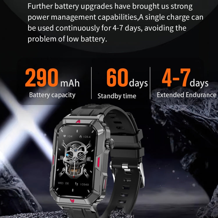 CF26 1.57inch BT5.2 Smart Bracelet Support Sleep Detection, Style:Steel Strap(Black)