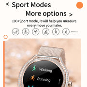 V66 1.28inch BT5.0 Smart Watch Support Heart Rate/ Sleep Detection, Style:Silicone Strap(Silver)