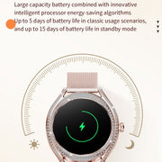 V66 1.28inch BT5.0 Smart Watch Support Heart Rate/ Sleep Detection, Style:Silicone Strap(Gold)
