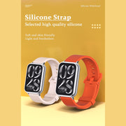 For Xiaomi Smart Band 9 Pro / 8 Pro Mijobs Silicone Breathable Watch Band(Red+Silver)