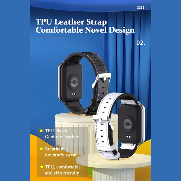 For Xiaomi Smart Band 9 Pro / 8 Pro Mijobs Genuine Leather Slim Watch Band(White Silver)