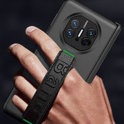 For Huawei Mate X5 GKK Wristband Integrated Privacy Film Magnetic Hinge Phone Case(Black)