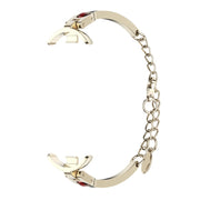 For Xiaomi Mi Band 8 / 9 / 9 NFC Mijobs Ruyi Beauty Bracelet Watch Band(Light Gold Red)