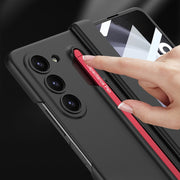 For Samsung Galaxy Z Fold5 5G GKK Magnetic Integrated Phone Case with Pen Slots, No Include Pen(Black)