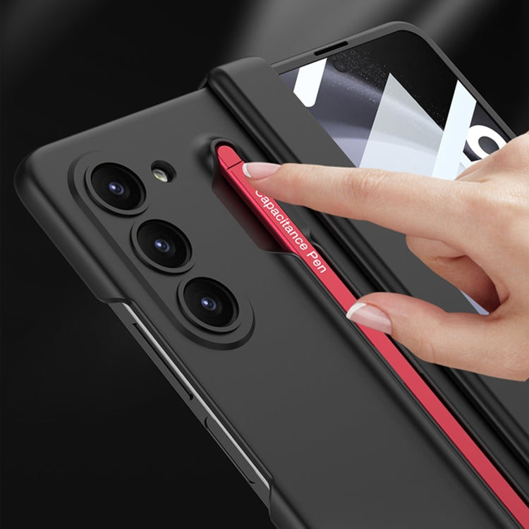 For Samsung Galaxy Z Fold5 5G GKK Magnetic Integrated Phone Case with Pen Slots, No Include Pen(Black)