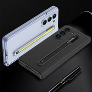 For Samsung Galaxy Z Fold5 5G GKK Magnetic Integrated Phone Case with Pen Slots, No Include Pen(Black)