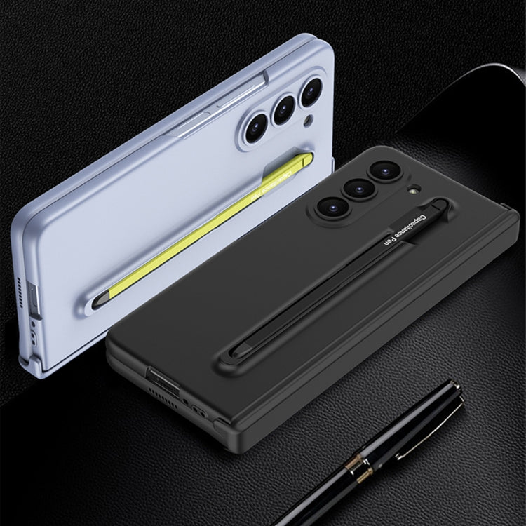 For Samsung Galaxy Z Fold5 5G GKK Magnetic Integrated Phone Case with Pen Slots, No Include Pen(Black)