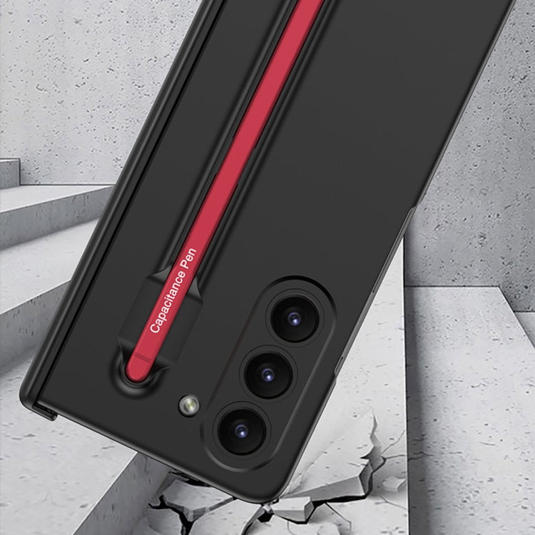 For Samsung Galaxy Z Fold5 5G GKK Magnetic Integrated Phone Case with Pen Slots, No Include Pen(Black)