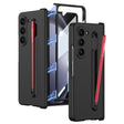 For Samsung Galaxy Z Fold5 5G GKK Magnetic Integrated Phone Case with Pen Slots, No Include Pen(Black+Red) - free shipping - PMC TechLife - Order now!