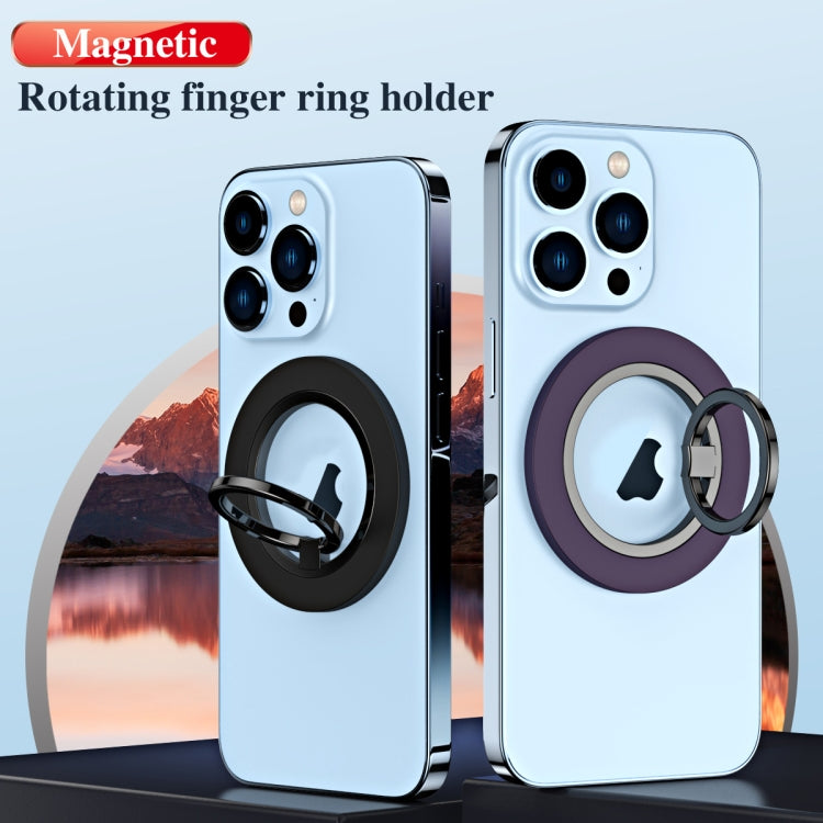 Magsafe Magnetic Electroplating Phone Ring Holder(Black)