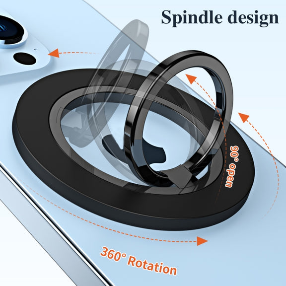 Magsafe Magnetic Electroplating Phone Ring Holder(Black)