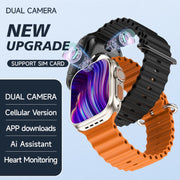GS37 1.95 inch Screen Smart Phone Watch, 1GB+16GB, Android 9.0, Spreadtrum SL8541E, Network: 4G, Single Nano SIM, Front & Rear Camera(Orange Gold)