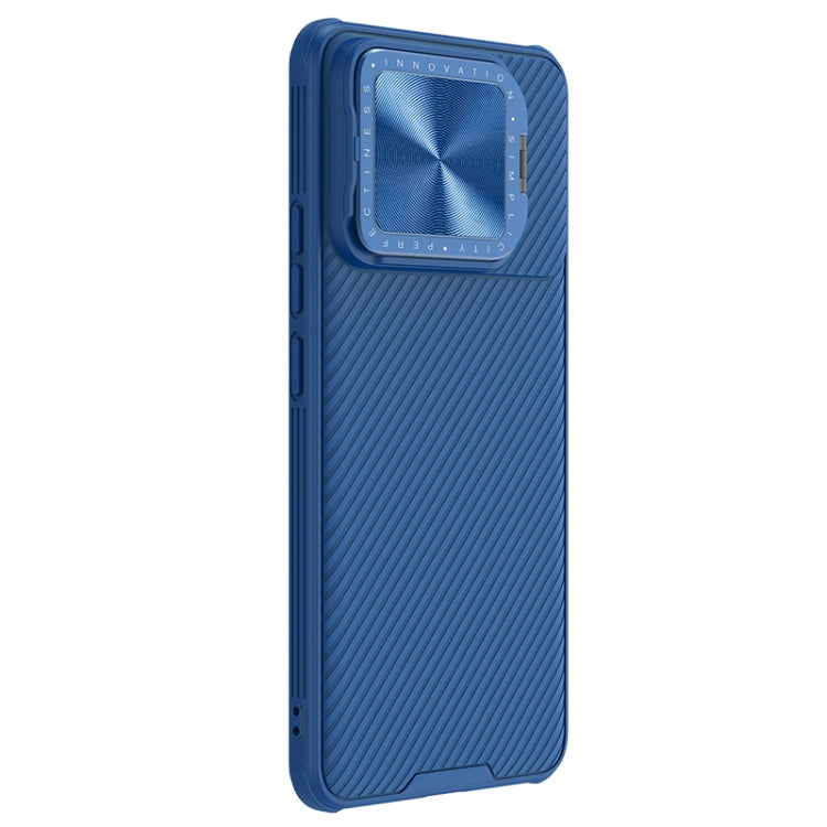 For Xiaomi Redmi K70/K70 Pro NILLKIN Black Mirror Prop CD Texture Mirror Phone Case(Blue)