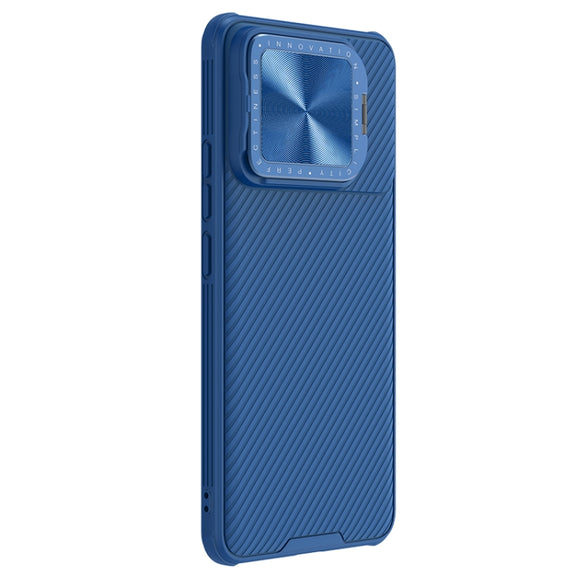 For Xiaomi Redmi K70/K70 Pro NILLKIN Black Mirror Prop CD Texture Mirror Phone Case(Blue)