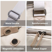 Cwatcun N1 Retro Multifunctional Canvas Water-resistant Digital Camera Photography Bag, Size:29 x 14.5 x 22cm Coffee