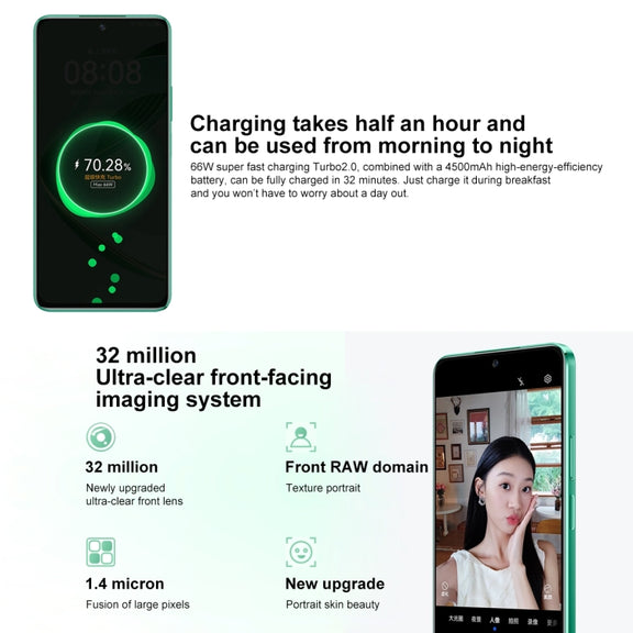 HUAWEI nova 11 SE, 512GB, Screen Fingerprint Identification, 6.67 inch HarmonyOS 4.0 Qualcomm Snapdragon 680 Octa Core, Network: 4G, NFC, OTG, Not Support Google Play(White)