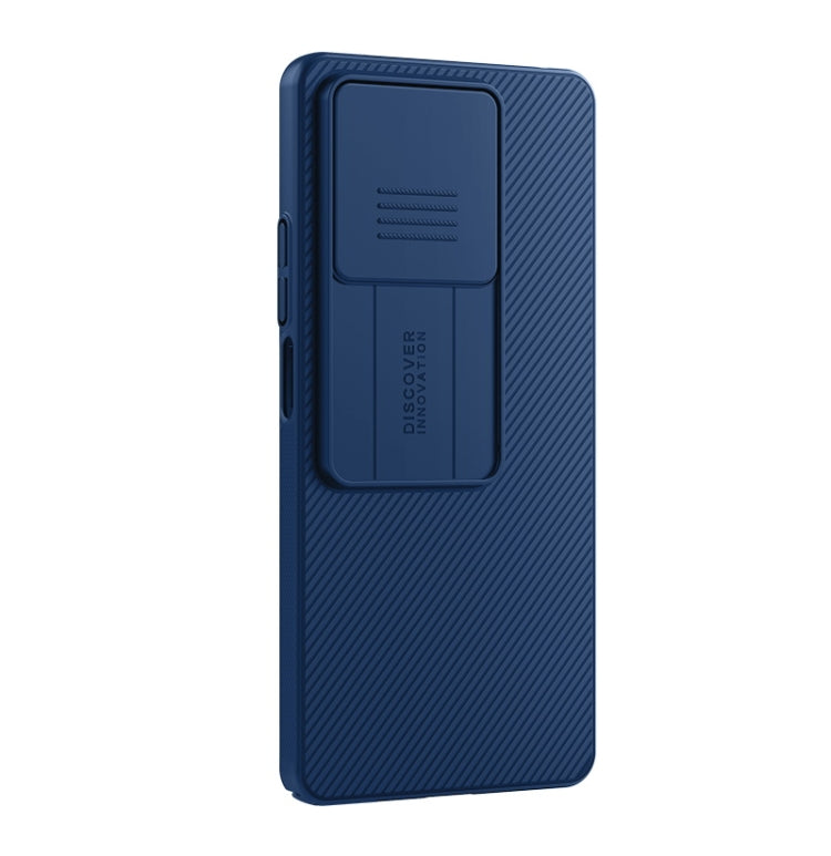 For Xiaomi Redmi Note 13 5G NILLKIN Black Mirror Series Camshield PC Phone Case(Blue)