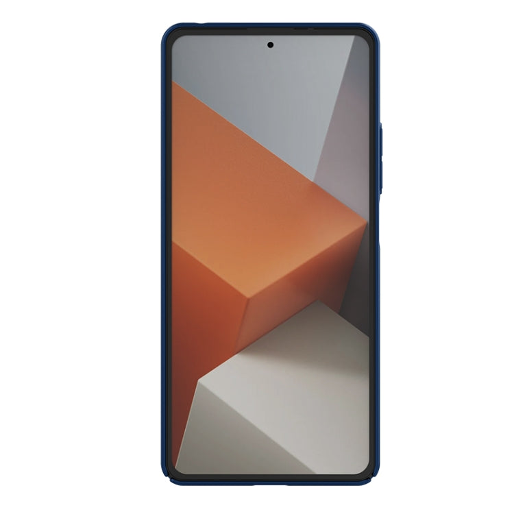 For Xiaomi Redmi Note 13 5G NILLKIN Black Mirror Series Camshield PC Phone Case(Blue)