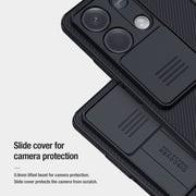 For Xiaomi Redmi Note 13 5G NILLKIN Black Mirror Series Camshield PC Phone Case(Blue)
