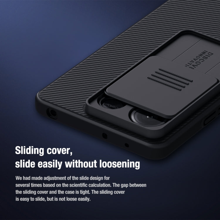 For Xiaomi Redmi Note 13 5G NILLKIN Black Mirror Series Camshield PC Phone Case(Blue)
