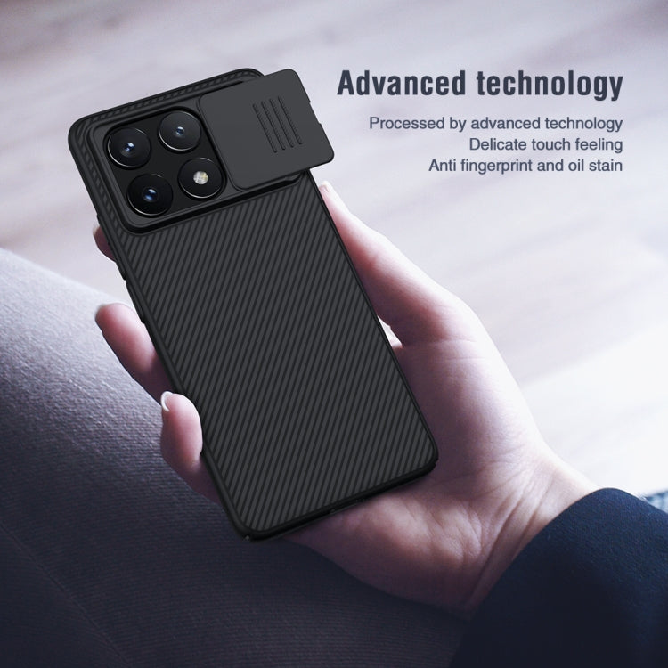 For Xiaomi Redmi K70E / Poco X6 Pro 5G NILLKIN Black Mirror Series Camshield PC Phone Case(Black)