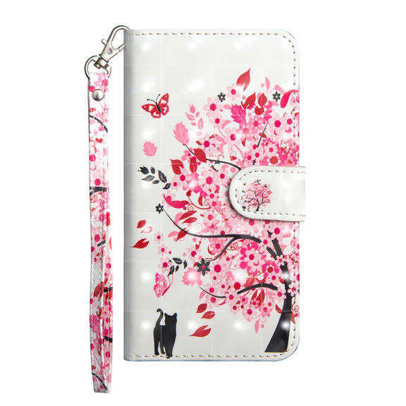 For Samsung Galaxy A81 / Note 10 Lite 3D Painting Pattern Horizontal Flip TPU + PU Leather Case with Holder & Card Slots & Wallet(Cat Under The Tree)