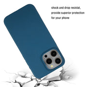 For iPhone 13 Pro Wheat MagSafe Magnetic Straw Material + TPU Phone Case(Blue)