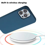 For iPhone 13 Pro Wheat MagSafe Magnetic Straw Material + TPU Phone Case(Blue)