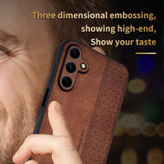 For Samsung Galaxy A15 AZNS 3D Embossed Skin Feel Phone Case(Dark Green)