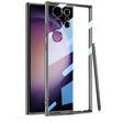 For Samsung Galaxy S24 Ultra GKK Plating Transparent TPU Phone Case, Without pen(Black) - Galaxy S24 Ultra 5G Cases by GKK | Online Shopping South Africa | PMC TechLife | Buy Now Pay Later Mobicred