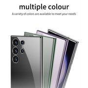 For Samsung Galaxy S24 Ultra GKK Plating Transparent TPU Phone Case, Without pen(Silver)