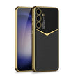 For Samsung Galaxy S24+ 5G GKK Plating Soft TPU + Leather Full Coverage Phone Case without Pen(Carbon Fibre) - Galaxy S24+ 5G Cases by GKK | Online Shopping South Africa | PMC TechLife | Buy Now Pay Later Mobicred