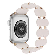 For Apple Watch Series 2 42mm Stretch Resin Watch Band(Mermaid Powder)