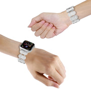 For Apple Watch 42mm Stretch Resin Watch Band(Transparent)