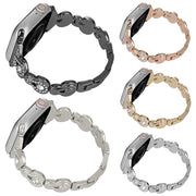 For Apple Watch 42mm Gourd Diamond Metal Watch Band(Black)