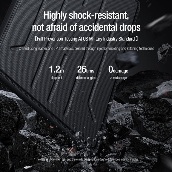 For 13.3 inch Laptop NILLKIN TPU Laptop Sleeve Bag(Black)