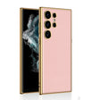 For Samsung Galaxy S24 Ultra 5G GKK Plating TPU + Leather Full Coverage Phone Case(Pink) - Galaxy S24 Ultra 5G Cases by GKK | Online Shopping South Africa | PMC TechLife | Buy Now Pay Later Mobicred