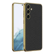 For Samsung Galaxy S24 5G GKK Plating TPU + Leather Full Coverage Phone Case(Carbon Fiber) - free shipping - PMC TechLife - Order now!