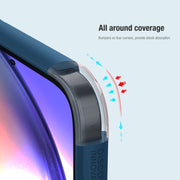 For Samsung Galaxy A55 NILLKIN Frosted Shield Pro PC + TPU Phone Case(Blue)